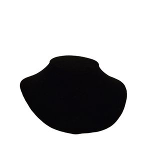 SALE Black Velvet Low Profile Jewelry Display Bust